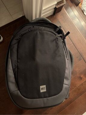 MEC Black and Gray Rolling Carry On Pack - Unisex